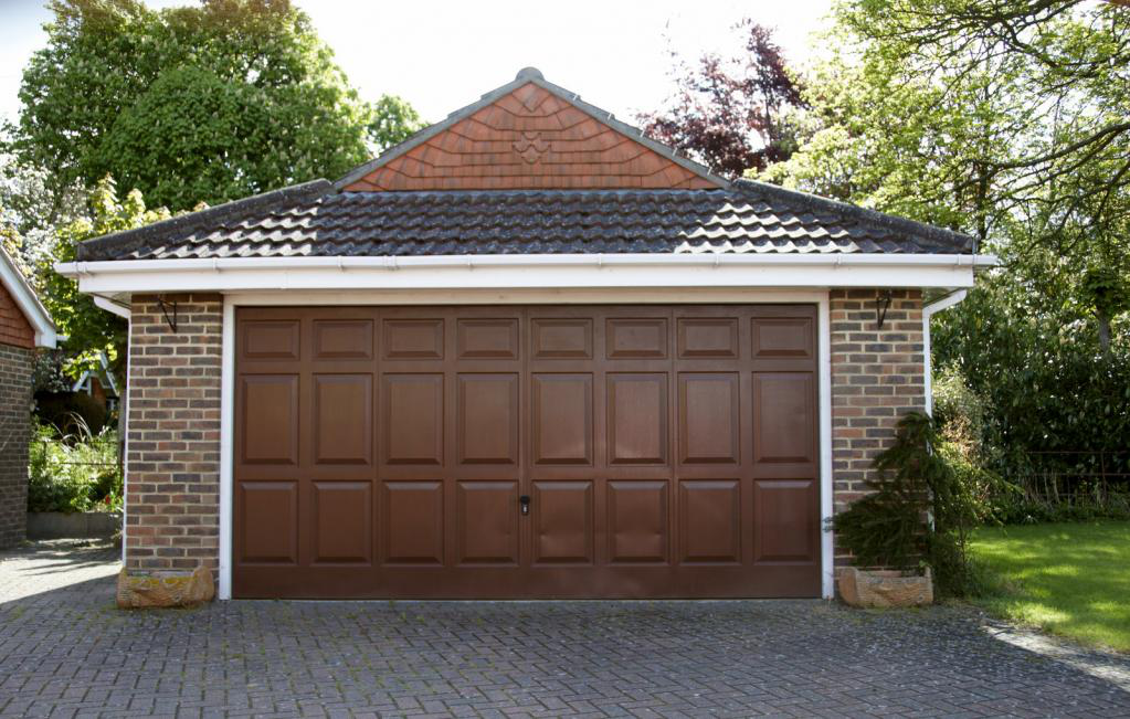 wooden garage door