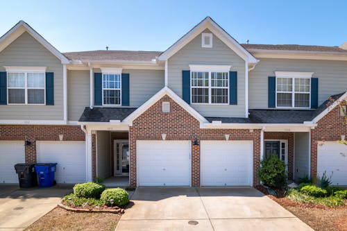 A classic garage door, showcasing its material and functionality