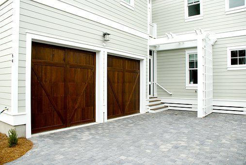 brown garage door
